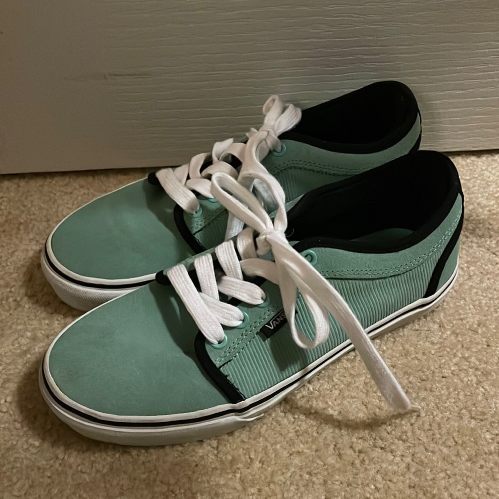 Mint Suede Vans US Size 8